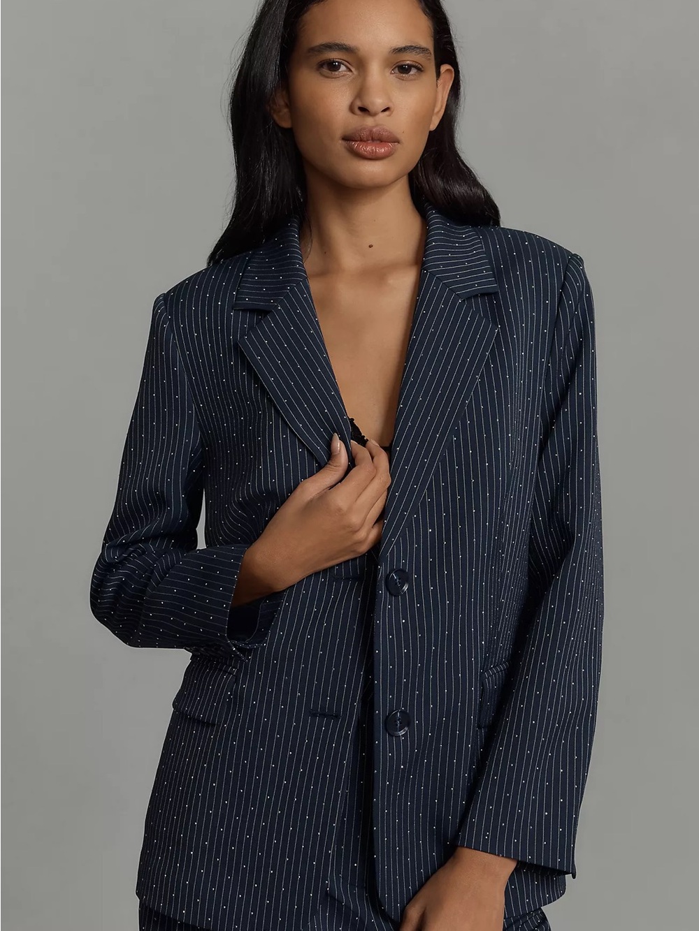 NWOT! Mare Mare Sparkle Pinstripe Blazer
